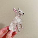 刺繡貼紙 - 牛頭梗