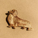 刺繡貼紙 - 奶油臘腸