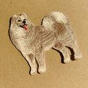 刺繡貼紙 - 薩摩耶