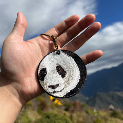 Reversible Embroidery Charm - Panda