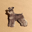 刺繡貼紙 - 雪納瑞