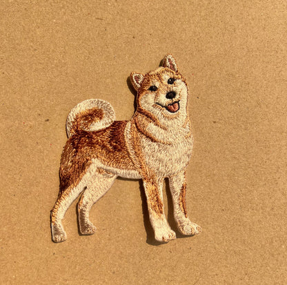 刺繡貼紙 - 柴犬